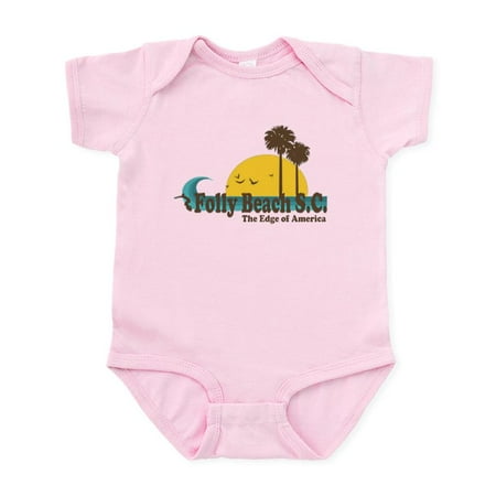 

CafePress - Folly Beach SC Infant Bodysuit - Baby Light Bodysuit Size Newborn - 24 Months