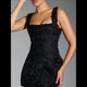 thumbnail image 4 of Vestido Floral 3D de Verano para Mujer, Sin Mangas, Estilo Cóctel, para Fiesta, Corto, 2025 Negro XL, 4 of 7