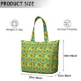 thumbnail image 3 of Sac de Voyage Tournesol Jaune Boho, Weekender Floral de Campagne, Léger, Grande Capacité, 3 of 5