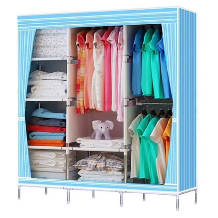 68 70 Portable Clothes Closet Storage Kits Organizer Wardrobe 68 70 Portable Clothes Closet Storage Kits Organizer Wardrobe Rack With Shelves
