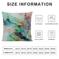 thumbnail image 5 of SHANXI Throw Pillow Covers Texture Purple Green Blue Gold Foil Square Pillowcases for Home Decor Sofa Car Bedroom Pillow case 20x20in, 5 of 5