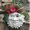 thumbnail image 3 of Homestyles Mr. Sun Shine Muggly Face Tree & Patio Wall Garden Statue Planter, 3 of 6