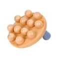 thumbnail image 3 of Wooden Massage Body Brush Body Massager with 12 Beads Handheld Muscle Relaxation, 3 of 8