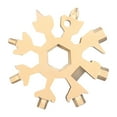 thumbnail image 1 of Outil Multifonction Flocon de Neige 18 en 1 en Acier Inoxydable, Outil Multifonction 18-1 en Acier Inoxydable, Outil à Neige, Ouvre-Bouteille Multifonction Clé, Or, 1 of 9