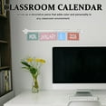 thumbnail image 2 of Miangastore 1 Set Classroom Flip Calendar Bulletin Board Set Easy to Install for Teaching Time Concepts Classroom Decoration Preschool and Homeschool Use, 2 of 8