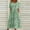 Green, variant on Danhjin Women's Summer Dress Casual Cre W Neck Short Sleeve Pleated Flare Midi Dress Loose Swing Knee Length Dresses Ne W