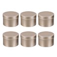 thumbnail image 1 of 6pcs Velas vacías latas de bricolaje de crema facial tarros de aluminio contenedores de velas, 1 of 5