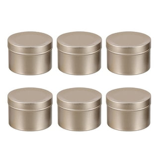 4 oz Metal Tin Cans Round Tin Containers Empty Tin Cans with Clear Top for Kitchen Office Candles Candies and Gifts Holding (24 Pieces)