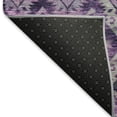 thumbnail image 5 of Addison Rugs Mayfield Premium Machine Washable Transitional Diamonds Eggplant Rectangle Rug, 8' X 10' Machine Washable Transitional Diamonds Eggplant Oversized Sherpa Throw Blanket, 5 of 7