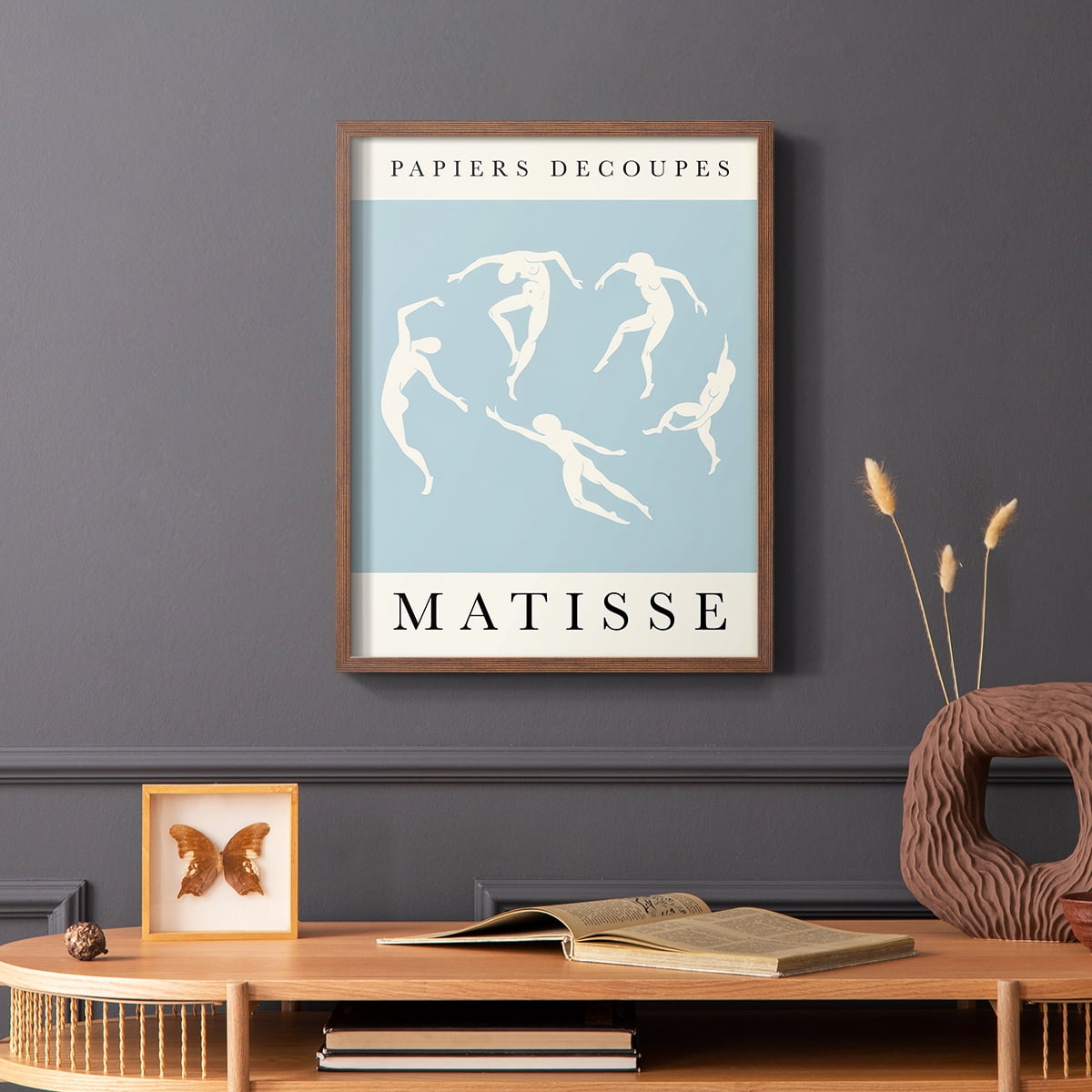 Matisse CXCII Framed Print in Brown Solid Wood 8 x 10 Framed Print