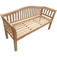 thumbnail image 2 of Teak Wood Oklahoma Outdoor Patio & Garden Bench, 5 Foot, 2 of 4