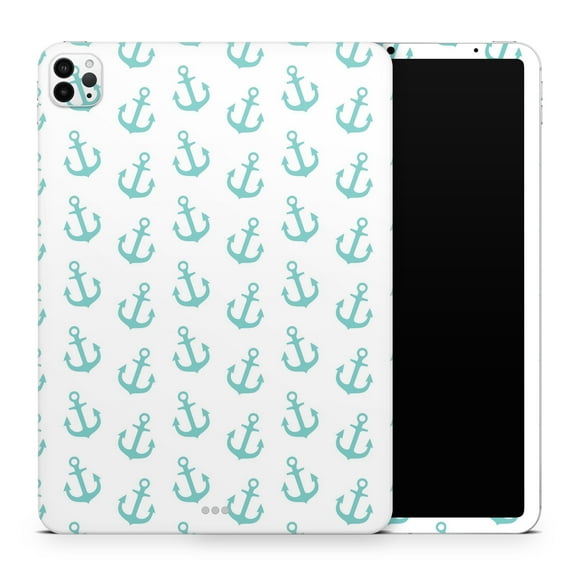 DesignSkinz Teal Micro Anchors Full-Body Skin Decal Wrap Cover for iPad (A1219/A1337)
