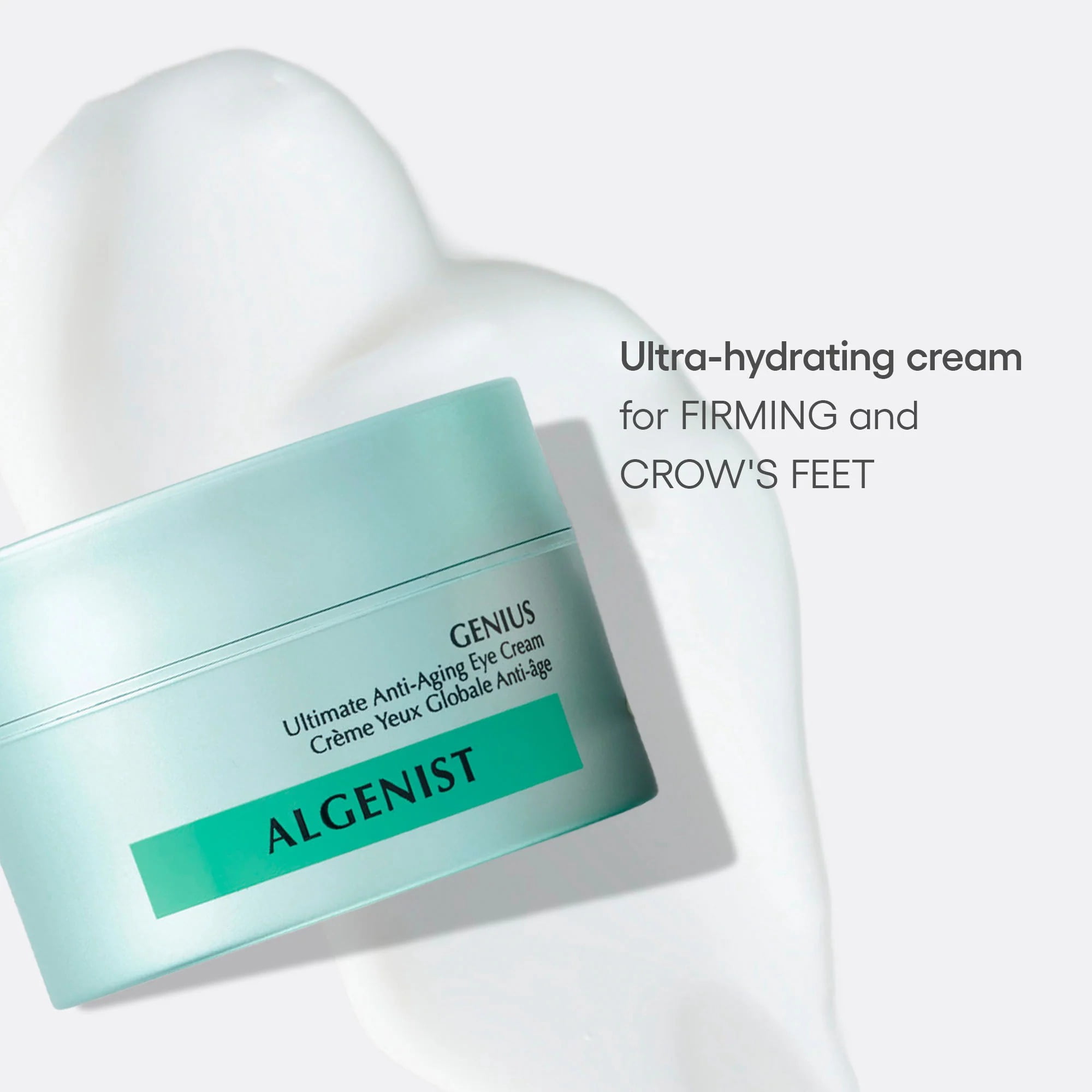 Algenist GENIUS Ultimate Anti-Aging Eye Cream – Firming Under Eye Cream with Collagen + Microalgae Oil – Helps to Visibly Plump, Smooth, and Restore Radiance to the Delicate Eye Area (0.5 oz)