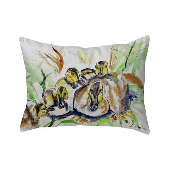 Betsy Drake NC812 16 x 20 in. Ducklings No Cord Pillow