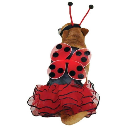 Casual Canine Lucky Bug Costume Red  XSMALL