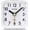 White, variant on General 3D Numbers No Tick-Tock Analog Alarm Clock with Classic Beep Sound, Snooze, Manual Light and Battery Powered Small for Travel (Black-3D)