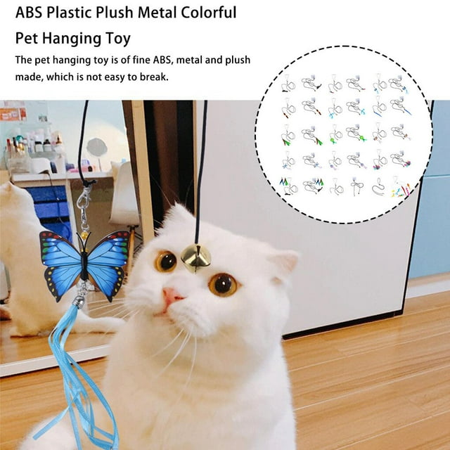 ABS Metal Pet Hanging Toy Colorful Replacement Adjustable Animal Birthday Gift Toys Relaxing Home Small Animal Plush Plaything Birthday Gift Type 21