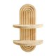 thumbnail image 3 of Estante de pared de madera estilo bohemio con arcoíris, decorativo, elegante, para guardería, resistente y flotante. 21.5cmx35cm, 3 of 9