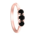 thumbnail image 4 of Aonejewelry 0.50 Ct. Ttw Black Diamond Durable Ring In 10K Rose Gold, 4 of 4