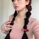 thumbnail image 3 of 3 pinzas para el pelo con clip de pico de pato, horquilla con lazo, juego de 3 colores, pinzas para el pelo con lazo hueco a la moda para mujeres y niñas, blanco+rojo+negro, 3 of 5