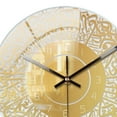 thumbnail image 4 of kurtrusly 30cm Islamic Silent Wall Clock Clock digital Home Quartz Bedroom Muslim Decor Silver, 4 of 8