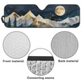 thumbnail image 7 of POLERO Windshield Sun Shade Compatible with Car SUV Off-road Vehicle 52.95"x16.14" Folding Front Window Sun Shade for Car Accessories (Landscape Mountain Moon), 7 of 7