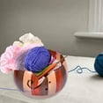 thumbnail image 2 of Wood Yarn Storage Bowl for Knitting, Crochet for Moms, Bowl 15cm, 2 of 8