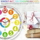 thumbnail image 4 of Reloj de Pared para Niños: Reloj Didáctico A Pilas, Sin Tictac, Ideal para Dormitorios y Salas de Juegos Infantiles., 4 of 5