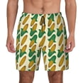 thumbnail image 2 of Goofa Corn 8 Printed Men's Swim Trunks Board Shorts Quick Dry Mens Swimming Trunks with Compression Liner,Breathable Fit Hawaii Beach Shorts-3X-Large, 2 of 9