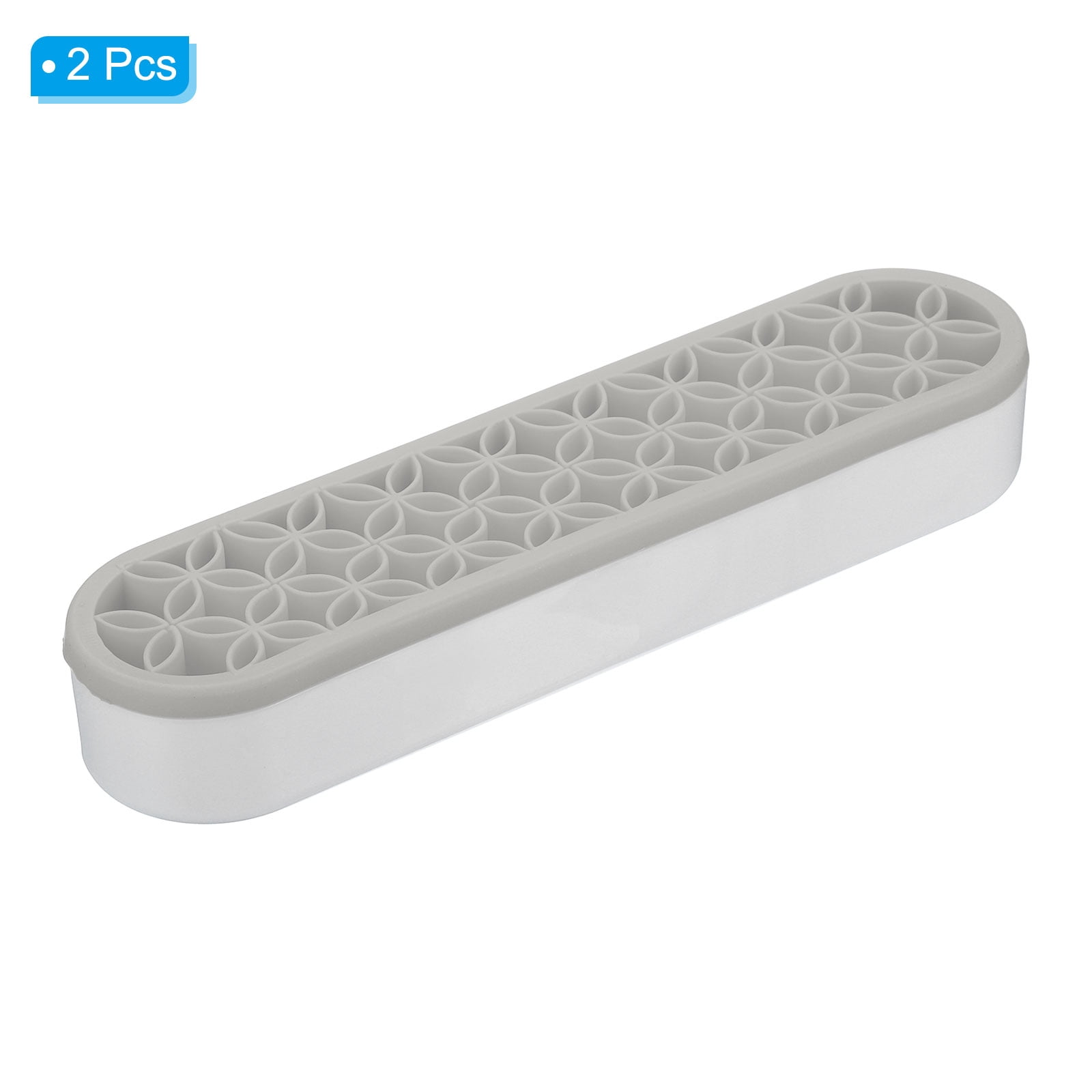 REGALWOVEN Diamond Painted Pen Holder, Silicone Makeup Brush Holder Storage Box grey