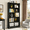 Black, variant on Fnova Modern 72" 6-Tier Storage Shelf, Wooden Shelving Unit, Closed Back & Side Panels for Living Room/Kitchen/Home Office, Easy Assembly
