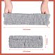 thumbnail image 3 of Bandas elásticas para el lavado de cara, para maquillaje, yoga, deportes, ducha, spa, para niñas y mujeres (negro, blanco, gris claro), 3 of 4