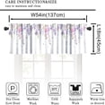 thumbnail image 2 of Flower Curtains Valances for Bedroom,Vintage Farm Spring Watercolor Flower Curtains Valance for Kitchen Bathroom Cafe Windows Curtain 54x18inch, 2 of 6