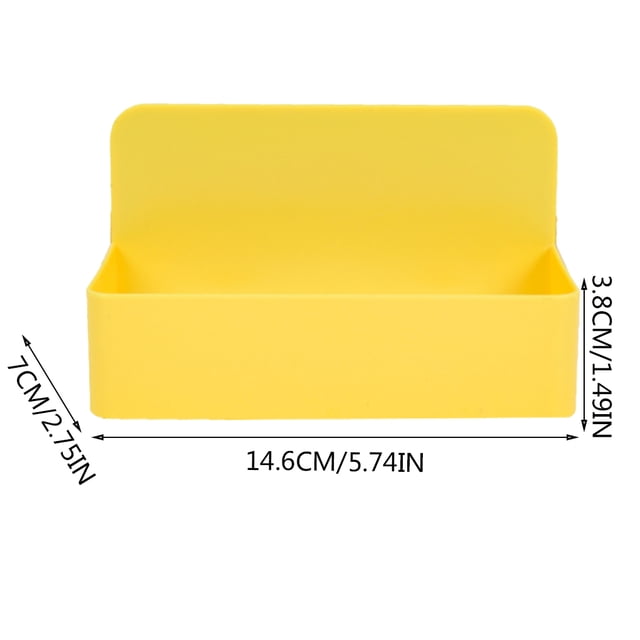 Magnetic Marker Holder Multipurpose Stationery Cases Holding Containers Storage Container for Meeting Room Office Classroom Use Yellow Eraser box