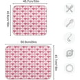thumbnail image 3 of Valentine''s Day Hearts Dish Drying Mat for Kitchen, Microfiber Absorbent Dish Draining Mat, Large Kitchen Drying Mats Heat Resistant Drying Pad for Counter 18x24, 3 of 6