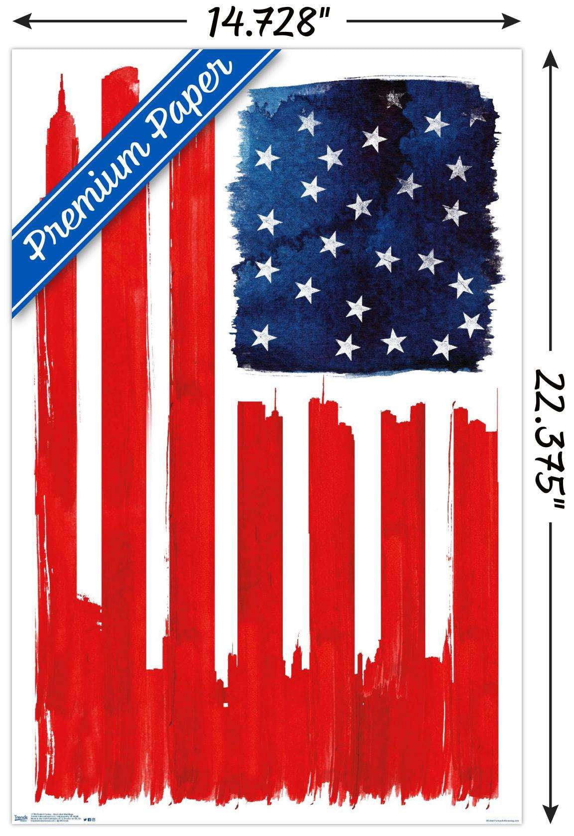 Robert Farkas - Stars And Buildings Wall Poster, 14.725" x 22.375"