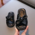thumbnail image 5 of QISIWOLE Toddler Shoes Baby Girls Cute Fashion Solid Color Bow Non-slip Soft Sole Beach Sandals Slippers,rollbacks, 5 of 6