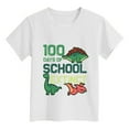 thumbnail image 4 of WEIYLL Girl's T Shirts Cartoon Dinosaur Letter Print 100 Days Of School School Happy Child Tee Tops for 8-9 Years, 4 of 4