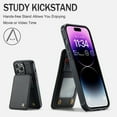thumbnail image 4 of ELEHOLD for iPhone 14 Plus Case with Card Holder, iPhone 14 Plus Wallet Case for Women Men with RFID Blocking, Durable Leather Kickstand Shockproof Case for iPhone 14 Plus,Black, 4 of 6