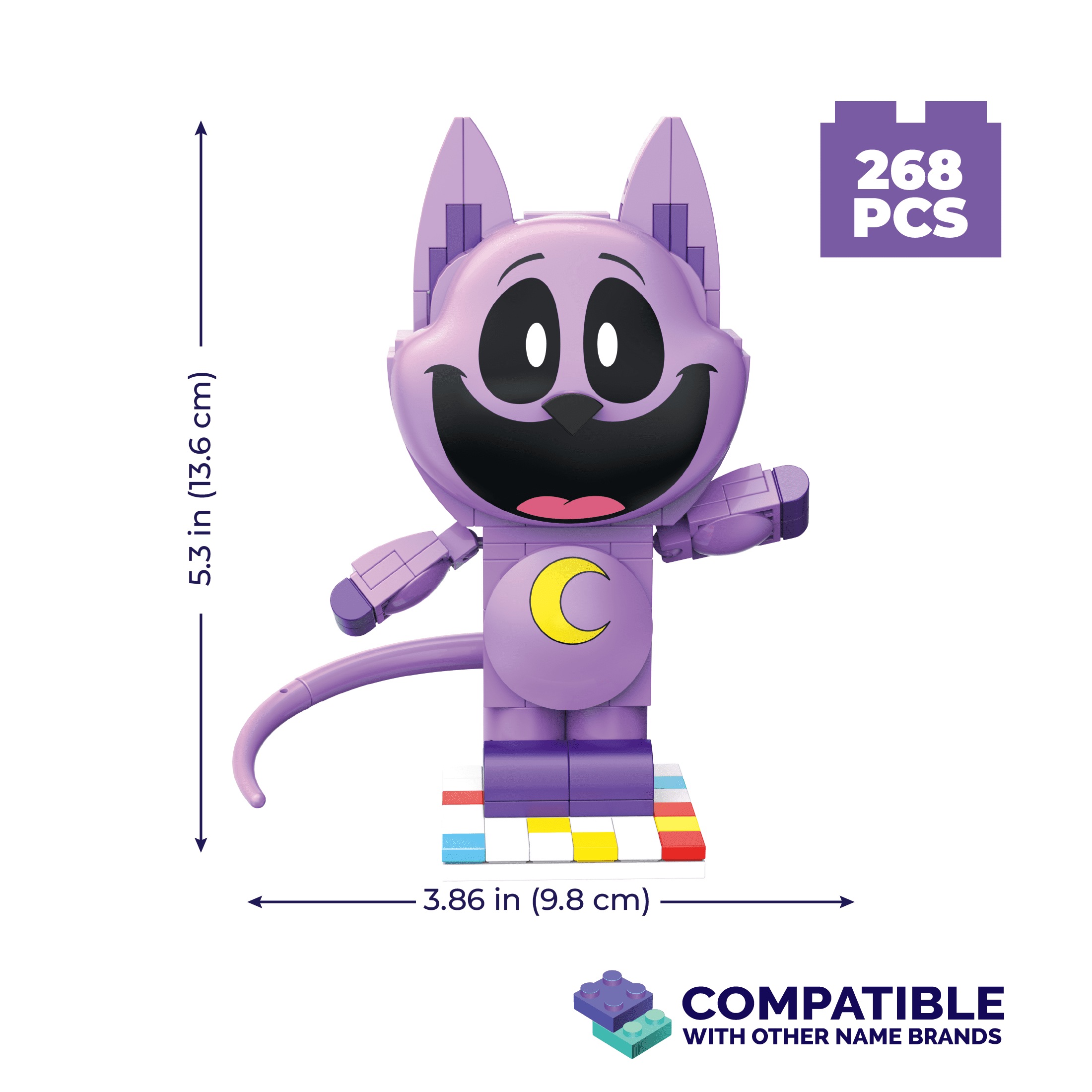 Brickcraft Poppy Playtime CatNap Building Kit, 151-Piece Set