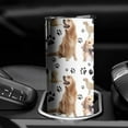 thumbnail image 3 of 20oz Golden Retriever Skinny Tumblers Stainless Steel Tumbler with Lid and Straw,Vacuum Insulated Double Wall Travel Tumbler Cups with Cleaning Brush for Coffee,Tea, 3 of 6
