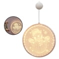 thumbnail image 4 of Maoww 3D Hanging Light LED String Lamp Lighting Decoration Christmas Light for Home Bedroom Room Snowman, 4 of 6