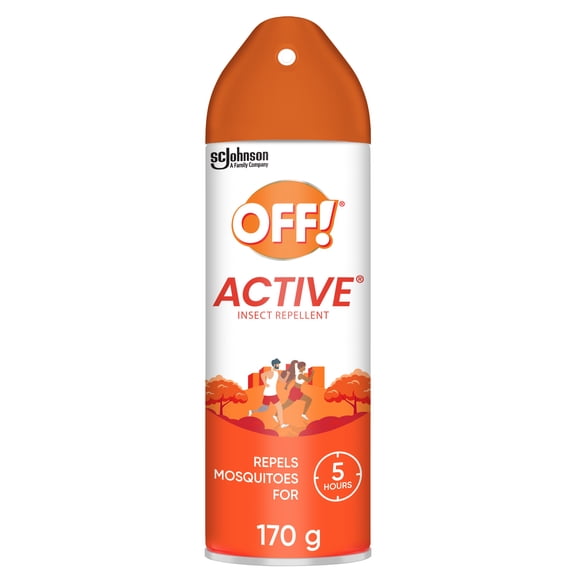 OFF! Aérosol chasse-moustiques Active résistant à la transpiration, jusqu’à 5 heures de protection