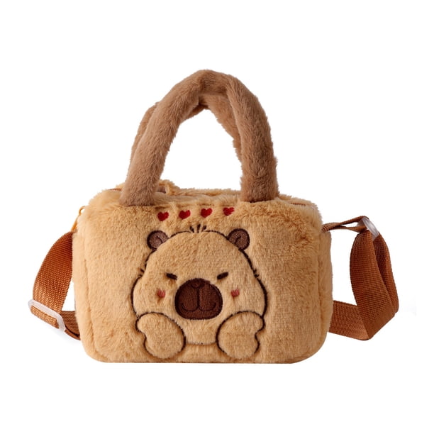 Bolso bandolera para niños con estampado de animales de dibujos animados, cierre de cremallera, correa de hombro suave ajustable, bolso de mano resistente al desgaste para niña.