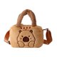 thumbnail image 1 of Bolso bandolera para niños con estampado de animales de dibujos animados, cierre de cremallera, correa de hombro suave ajustable, bolso de mano resistente al desgaste para niña., 1 of 8