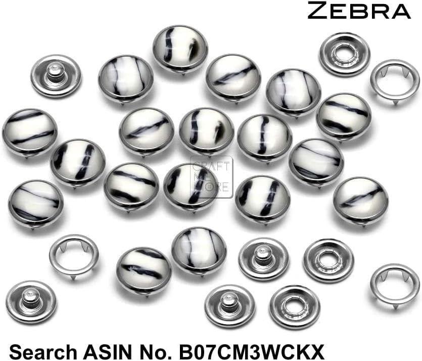 Snap Fastener Setting Tool for Pearl Snap Ring Fastener Buttons - Snaps NOT Included (Prong Snap Setter)