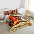 thumbnail image 3 of Homewish Western Boots 3-Piece Queen Comforter Set, Lodge Cabin, Retro Rustic, Reversible, 3 of 8