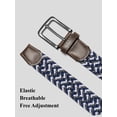 thumbnail image 3 of Timarkment Belts for Men Stretch Braided Mens belts Woven Elastic Men Belts for Casual Jeans and Pants, 3 of 7