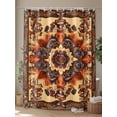 thumbnail image 4 of Boanket Polyester Fabric Bohemian Flower Shower Curtain, Boho Tribal Colorful Distressed Printed Waterproof Bathtub Curtain Bathroom Decor Set with Hooks 36 x 72 Inches,, 4 of 6