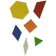 thumbnail image 1 of School Smart 84980 Wooden Pattern Blocks - Set of 250 - Assorted Shapes and Colors, 1 of 2